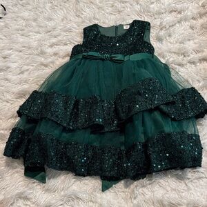 Sparkling Green Tulle Dress